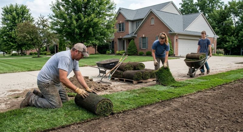 Yard Sod Installation in Rockwall, TX