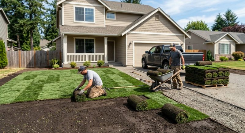 Bahia Sod Installation in Rockwall, TX